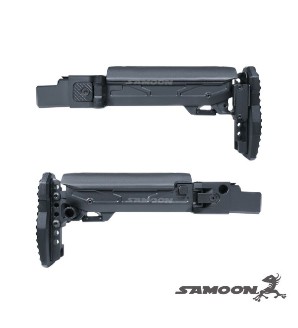 5KU KPYK Style Adjustable Telescopic Folding Stock For GHK AKM V3 GBBR