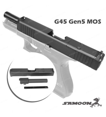 BFA Steel Slide Outer Barrel Set for GHK G45 Gen5 MOS GBB BFA Steel Slide Oute...