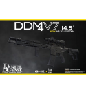 GHK  DD M4 V7 V3 GBB 14.5" (GHK M4 V3 GBB System) /BLACK /MFR /Daniel Defense Licensed