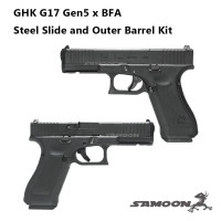 SAMOON customized GHK G17 Gen 5 MOS χ BFA steel slide & barrel kit SAMOON customized GH...