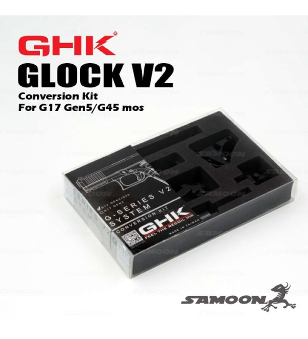  《PRE-ORDER》GHK GLOCK V2 Conversion Kit for GHK GLOCK G17 Gen5 /G45 MOS GBB (GHK GLOCK V2 GBB System)