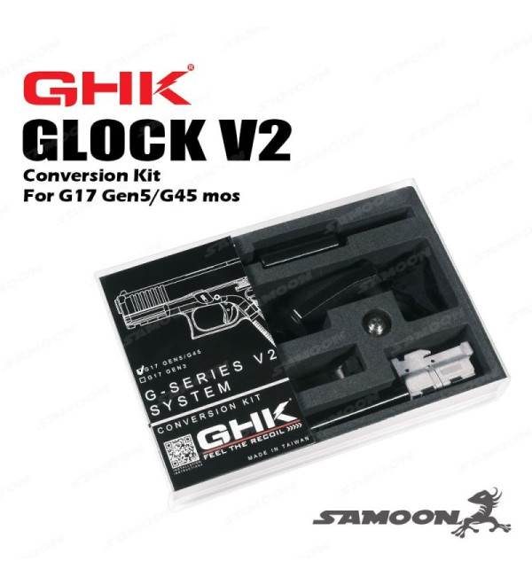 GHK GLOCK V2 Conversion Kit for GHK GLOCK G17 Gen5 /G45 MOS GBB (GHK GLOCK V2 GBB System)
