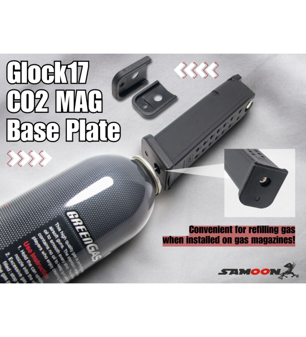 GHK GLOCK 17 CO2 Magazine base plate For GHK G17 Gen3 / Gen5 Gas magazine