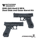 SAMOON customized GHK G45 Gen 5 MOS χ BFA steel slide & barrel kit