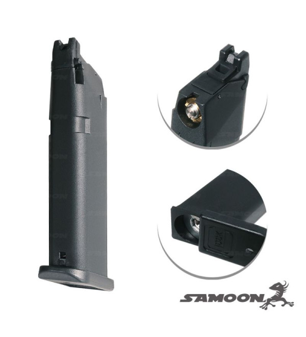 GHK 20rds Gas Magazine V2 for G17 Gen5 /G45 GBB Pistol (GHK GLOCK V2 GBB System)