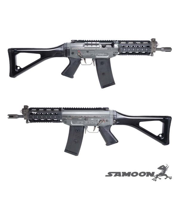 GHK 553 GBBR Tactical Rail Customized 3-round Burst Model Version with Engraved Version by SAMOON