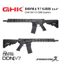 GHK  DD M4 V7 V3 GBB 14.5" (GHK M4 V3 GBB System) /BLACK /MFR /Daniel Defense Licensed