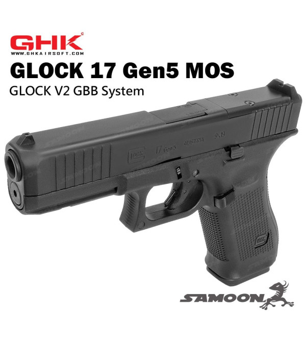 UMAREX  x  GHK  GLOCK 17 Gen5 V2 MOS Aluminum slide version Pistol