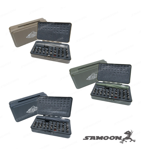 GUN POWER TOOL 37PCS .50 CALIBER BULLET-STYLE｜STANDARD SCREWDRIVER SET