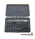 GUN POWER TOOL 37PCS .50 CALIBER BULLET-STYLE｜STANDARD SCREWDRIVER SET