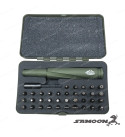 GUN POWER TOOL 37PCS .50 CALIBER BULLET-STYLE｜STANDARD SCREWDRIVER SET