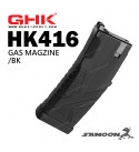 [PRE-ORDER NOW] GHK HK416 30rds Gas Magazine (BLACK) For GHK HK416A5 GBB
