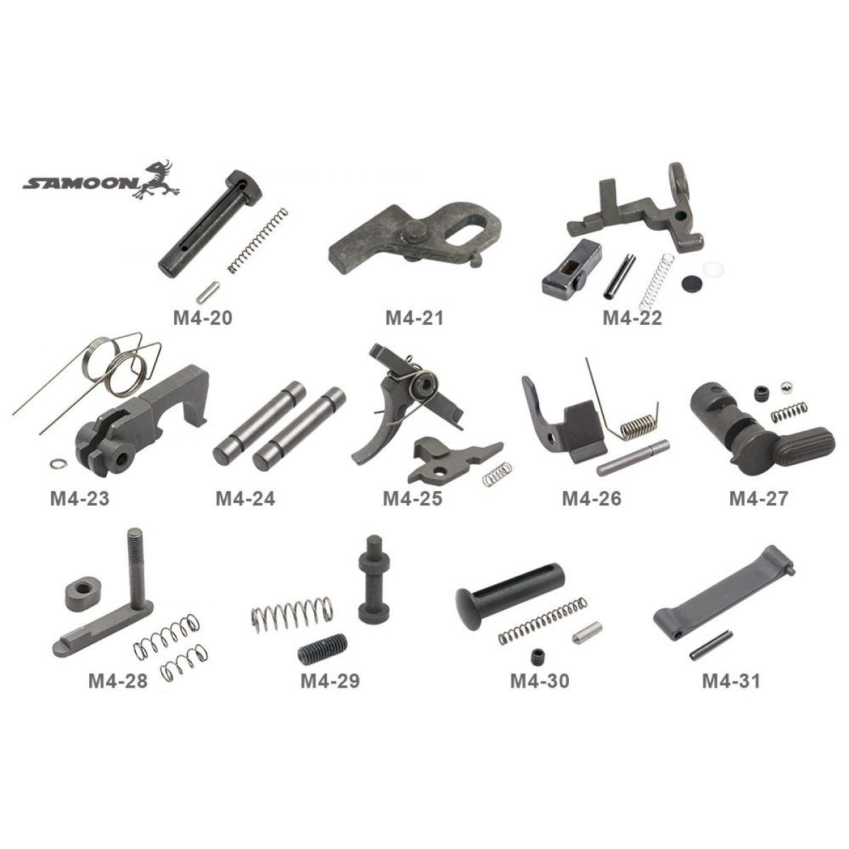 M4 Parts Inside Lower Receiver