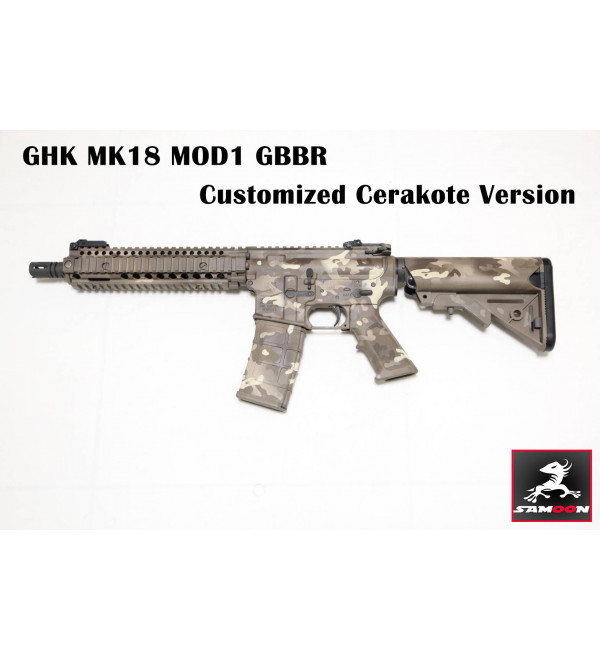 GHK MK18 MOD1 GBBR Customized Cerakote Version 